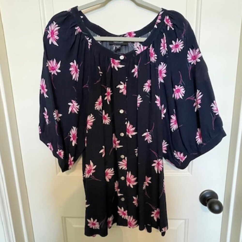 Karen Kane Floral Top - Size 1X